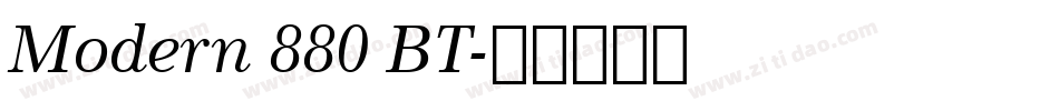 Modern 880 BT字体转换